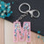 Modern Style Letter Arylic Sequin Women's Bag Pendant Keychain