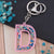 Modern Style Letter Arylic Sequin Women's Bag Pendant Keychain