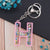 Modern Style Letter Arylic Sequin Women's Bag Pendant Keychain