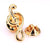 Modern Style Pin Audio Copper Metal Unisex Brooches