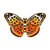 Modern Style Pin Butterfly Alloy Plating Unisex Brooches