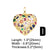 Modern Style Shiny Heart Shape 18k Gold Plated Zircon Copper Wholesale Pendants Jewelry Accessories