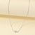 Modern Style Shiny Round Titanium Steel Polishing Plating Inlay Rhinestones 18k Gold Plated Necklace