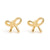 Modern Style Simple Style Bow Knot Copper Handmade Plating 18k Gold Plated Jewelry Set