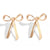 Modern Style Simple Style Bow Knot Copper Handmade Plating 18k Gold Plated Jewelry Set