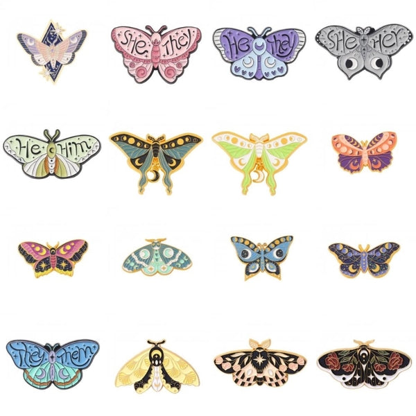 Modern Style Minimalist Butterfly Alloy Stoving Varnish Plating Women's Brooches