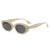 Modern Style Simple Style Classic Style Oval Pc Oval Frame Full Frame Women's Sunglasses