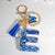 Modern Style Simple Style Letter Resin Painted Women's Keychain