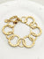 Modern Style Simple Style Round Stainless Steel Plating Gold Plated Bracelets