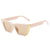 Modern Style Solid Color Ac Cat Eye Full Frame Women's Sunglasses