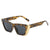 Modern Style Solid Color Ac Cat Eye Full Frame Women's Sunglasses