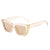 Modern Style Solid Color Ac Cat Eye Full Frame Women's Sunglasses