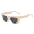 Modern Style Solid Color Ac Cat Eye Full Frame Women's Sunglasses