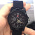 Modern Style Solid Color Buckle Electronic Men's Watches