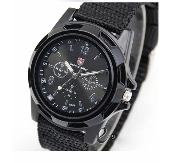 Modern Style Solid Color Buckle Electronic Men's Watches