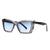 Modern Style Solid Color Pc Cat Eye Full Frame Men's Sunglasses