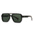 Modern Style Solid Color Pc Square Full Frame Women's Sunglasses