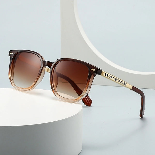 Modern Style Solid Color Pc Square Full Frame Women's Sunglasses