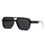 Modern Style Solid Color Pc Square Full Frame Women's Sunglasses