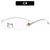 Modern Style Sports Star Pc Special-Shaped Mirror Oval Frame Frameless Glasses