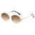 Modern Style Streetwear Round Pc Round Frame Frameless Women's Sunglasses