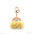 Modern Style Stripe Cotton Women's Bag Pendant Keychain