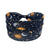 Moon Sun Pattern Printed Wide Side Headband Not Slippery Knotted Hair Band Fashion Female Girl's Headwear