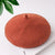 Mushroom Cap New Parent-child Beret Autumn And Winter Wool Solid Color Simple Adult Painter Hat Wholesale