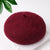 Mushroom Cap New Parent-child Beret Autumn And Winter Wool Solid Color Simple Adult Painter Hat Wholesale