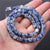 Natural Blue Dots Spacer Beads Square Shaped Blue Spots Abacus Beads Round Beads Diy Ornament Bead Accessories Jewelry Making