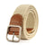 Network Explosions Square Buckle Non-perforated Women's Canvas Belt Men's Casual Elastic Pin Buckle Belt