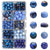 New 10 Boxed Gradient Glass Bead Necklace Bracelet Beaded Material Set DIY Jewelry Accessories