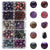 New 10 Boxed Gradient Glass Bead Necklace Bracelet Beaded Material Set DIY Jewelry Accessories