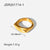 New 18k Gold Gold-plated Smooth Arc Ring Jewelry Ladies High Polished Oval Arc Ring