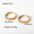 New 18k Stainless Steel Wheat Ear Hoop Earrings Wholesale