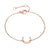 New Accessories Simple Stainless Steel Creative Moon-shaped Bracelet Gold-plated Fashion Bracelet Wholesale