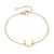 New Accessories Simple Stainless Steel Creative Moon-shaped Bracelet Gold-plated Fashion Bracelet Wholesale