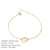 New Accessories Simple Stainless Steel Gold-plated Round Bracelet Korean Fashion Hollow Bracelet Wholesale