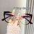 New Anti-blue Light Cat Eye Plain Glasses Irregular Gradient Color Personalized Glasses Frame Female