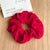 New Arrival Christmas Red Green Golden Velvet Cloth Headband  High Elastic Plush Large Intestine Hair Ring Headdress