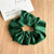 New Arrival Christmas Red Green Golden Velvet Cloth Headband  High Elastic Plush Large Intestine Hair Ring Headdress