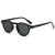 New  Artistic Retro Glasses Round Japanese And Korean Fashion Rice Nail Sunglasses   Sunshade Sunglasses Trendy