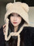 New Autumn And Winter Cute Bear Warm Girl Face-looking Small Ear Protection Wool Japanese And Korean Style Knitted Winter Hat Ladies