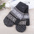 New Autumn And Winter Gloves Ladies Double Layer Plus Velvet Padded Warm Knit Bag Finger Gloves Full Finger Gloves