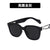 New Back-shaped Buckle Decoration  Small Square Frame Sunglasses