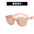 New Back-shaped Buckle Decoration  Small Square Frame Sunglasses