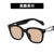 New Back-shaped Buckle Decoration  Small Square Frame Sunglasses