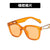 New Back-shaped Buckle Decoration  Small Square Frame Sunglasses