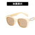 New Back-shaped Buckle Decoration  Small Square Frame Sunglasses