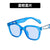 New Back-shaped Buckle Decoration  Small Square Frame Sunglasses